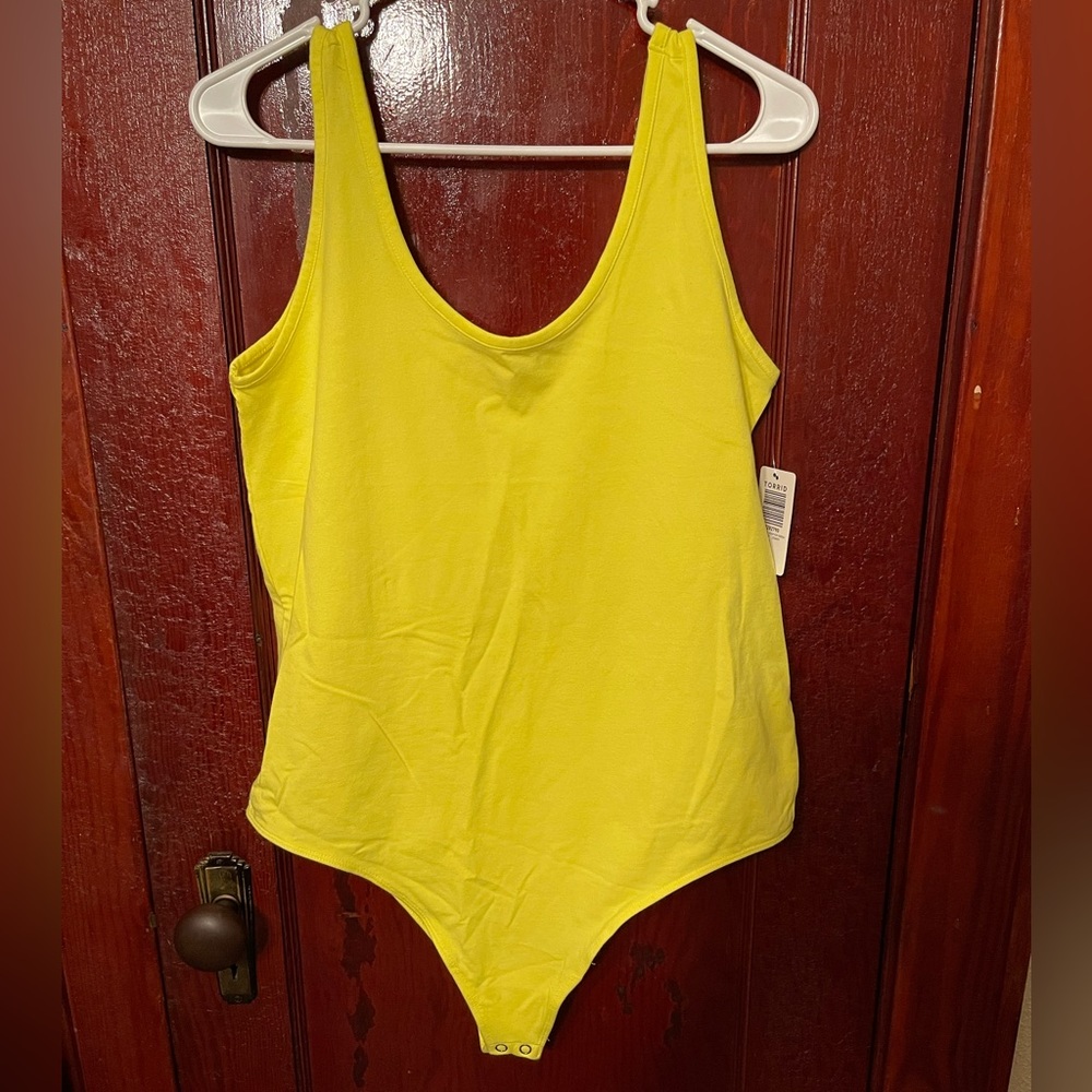 Torrid Foxy Double Scoop Neck Tank Bodysuit